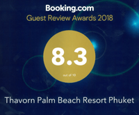 Award Guest Review Awards Thavorn Palm Beach Resort Phuket Booking.com 2018